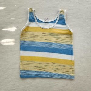 Vintage Donmoor Blue/Yellow Striped Tank Top 4t
